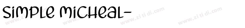 simple micheal字体转换